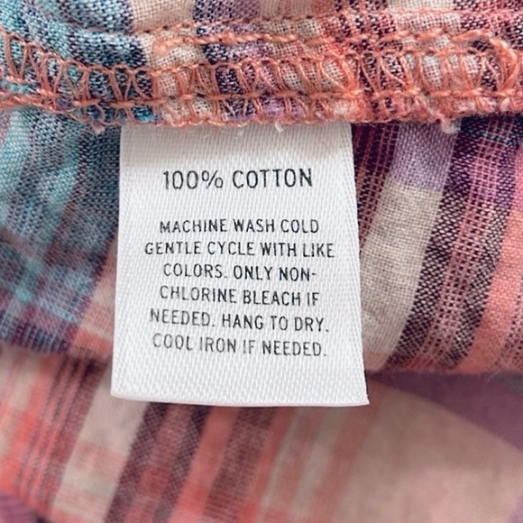 Rubbish plaid button down size M - Picture 9 of 13